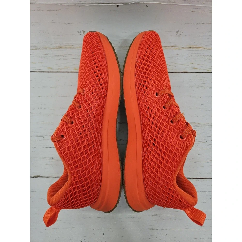 Nobull Diamond Mesh Runner Womens Size 8 Orange Athletic Running Sneakers Shoes